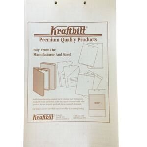 Kraftbilt - Ivory Writing Pad Top Punch Legal 8 1/2 x 14 Office - 8 Pack